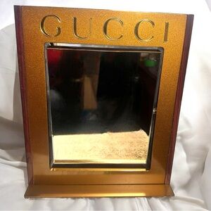 Vintage GUCCI Tabletop Retail Merchandise Vanity Mirror W❤️W!!